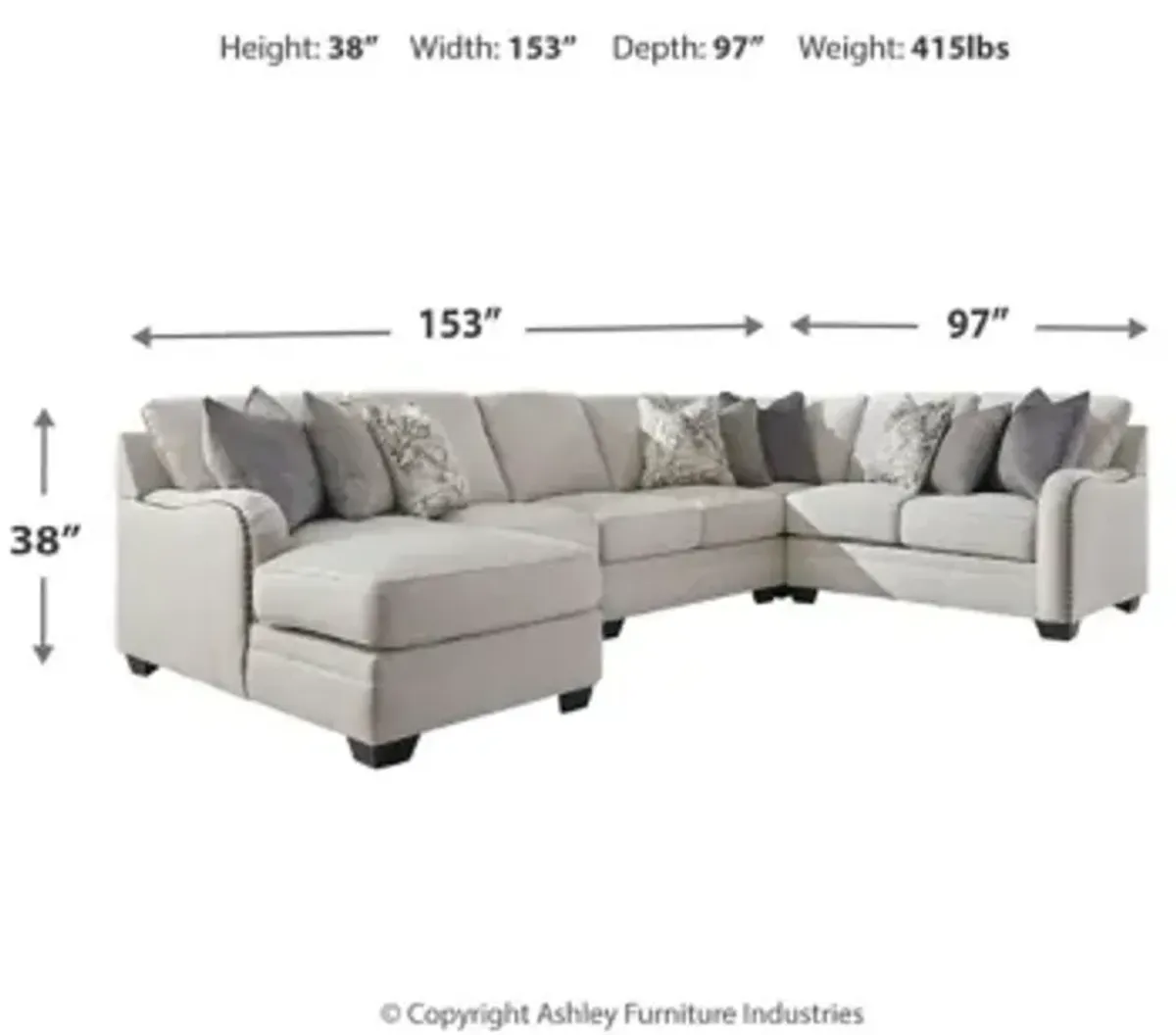 Dellara 5-Piece Sectional with Chaise