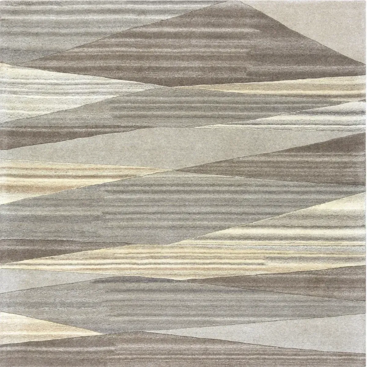 Forum FM-7203 4' Square Gray Rug