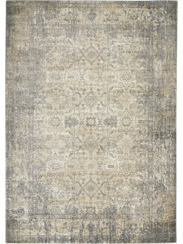 Moroccan Celebration KI3M1 Ivory/Slate 5'3" x 7'3" Rug
