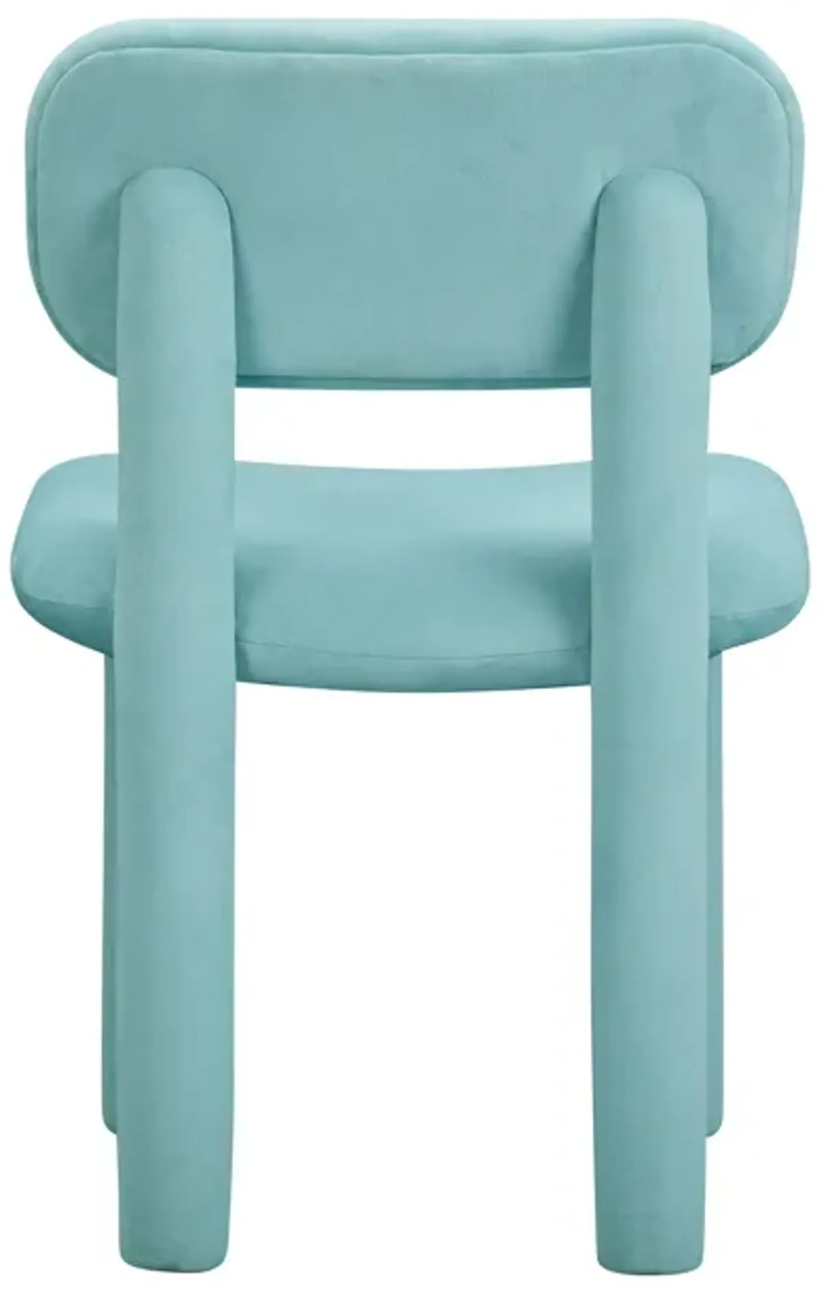 Elise Ivory White Velvet Dining Chair