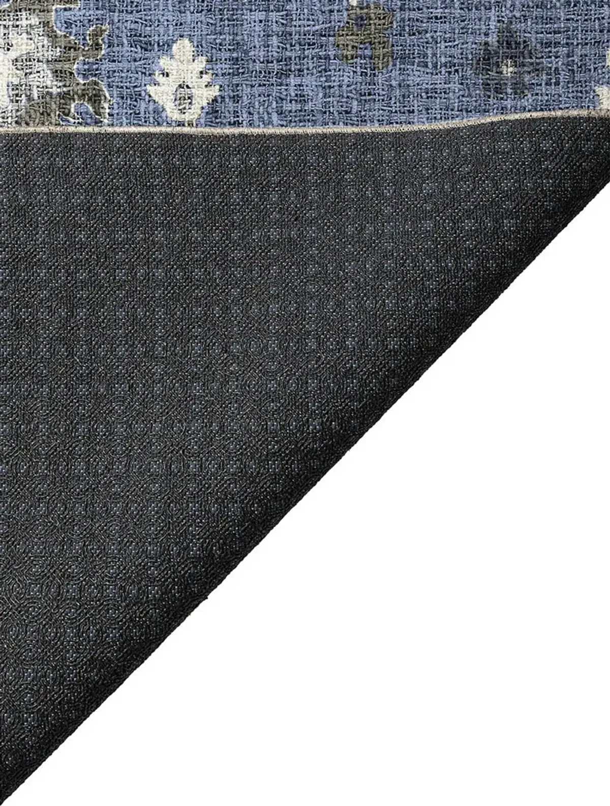 Portico PO6 Blue 8' Round Rug