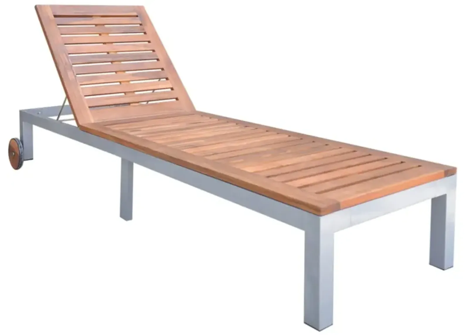 vidaXL Sun Lounger Solid Acacia Wood