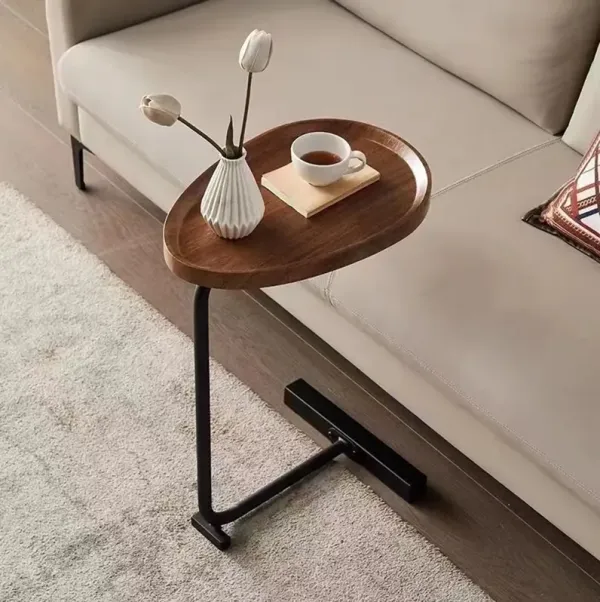 Streamdale Compact C-Shaped Side Table for Small Spaces