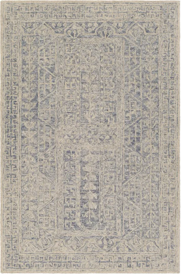 Granada GND-2318 6' Round Blue Rug