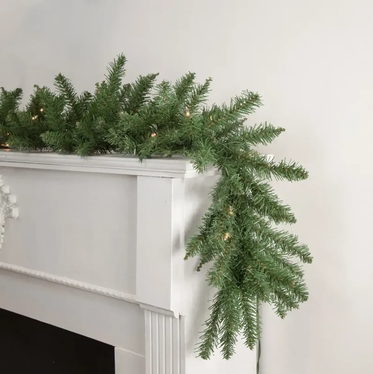 9' x 12 Pre-Lit Winona Fir Artificial Christmas Garland - Clear Lights