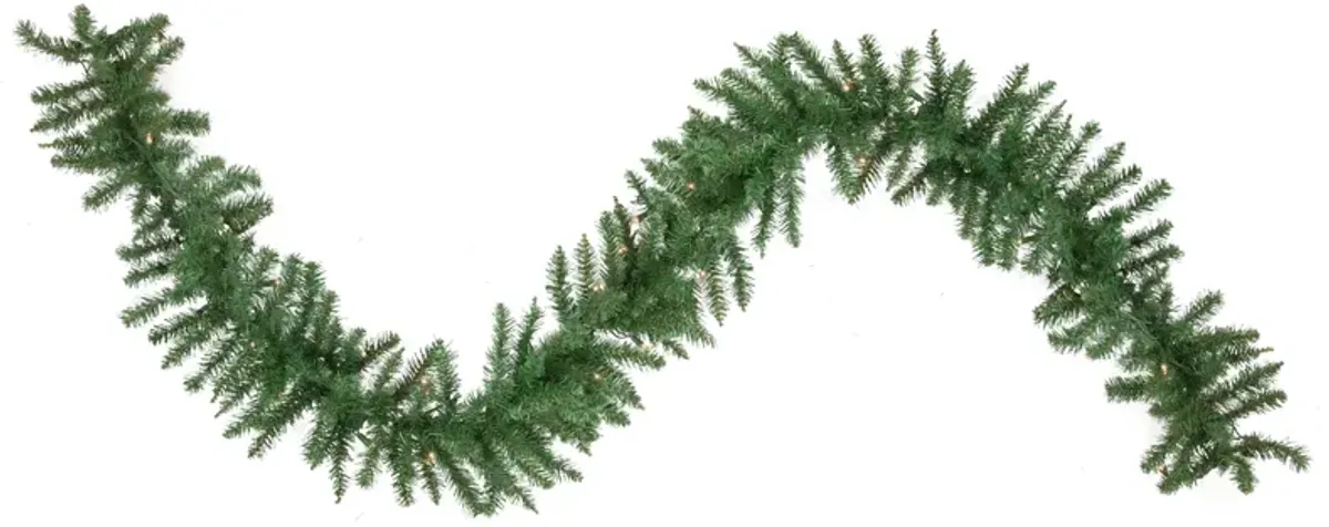 9' x 12 Pre-Lit Winona Fir Artificial Christmas Garland - Clear Lights