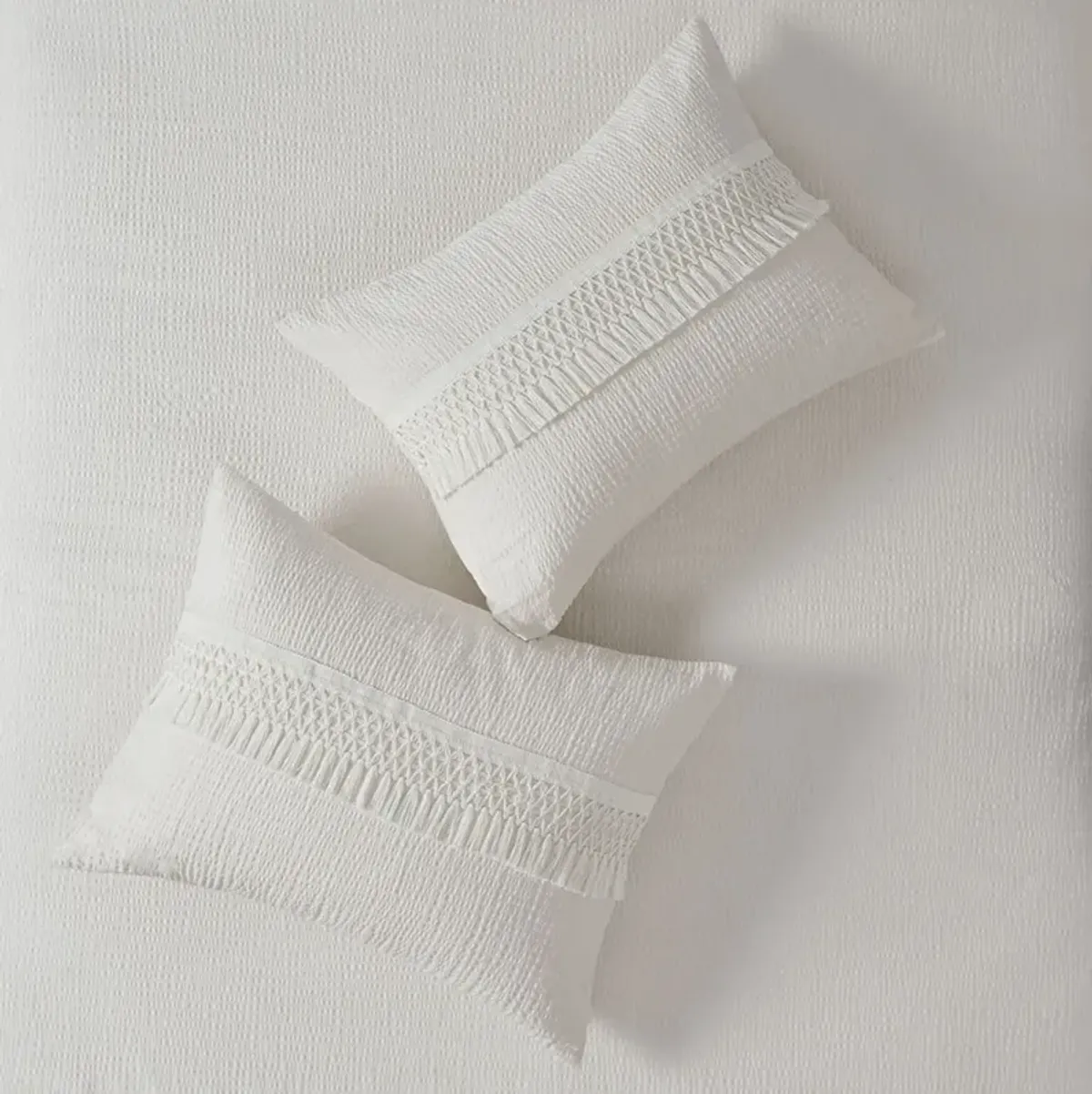 Gracie Mills Patrice Classic Comfort: 3-Piece Cotton Seersucker Comforter Ensemble