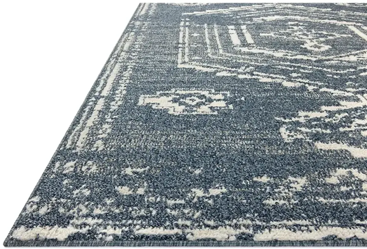 Gigi Denim/Ivory 2'7" x 10'0" Runner Rug by Magnolia Home by Joanna Gaines x Loloi