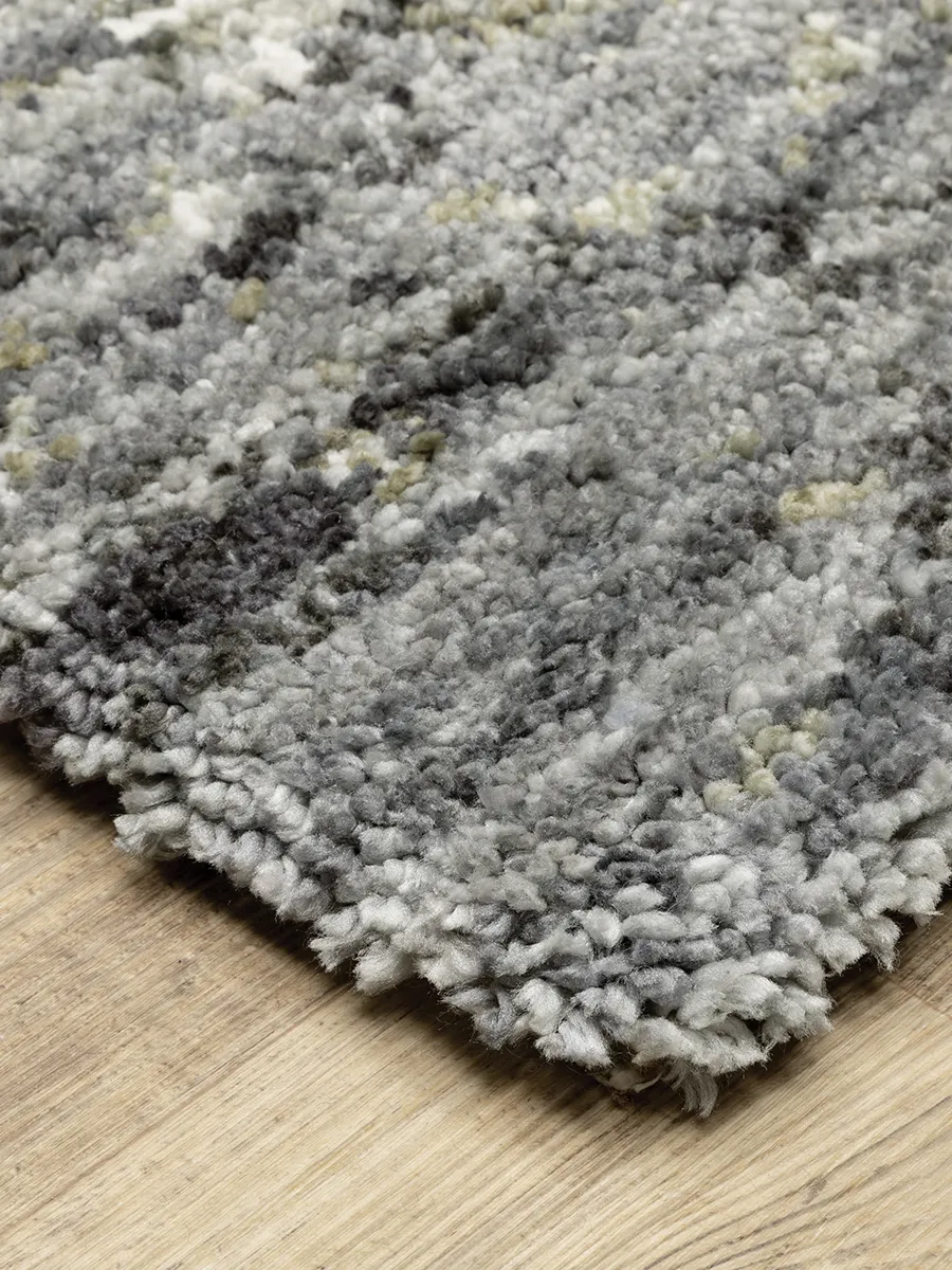 Aspen 2'3" x 7'6" Grey Rug