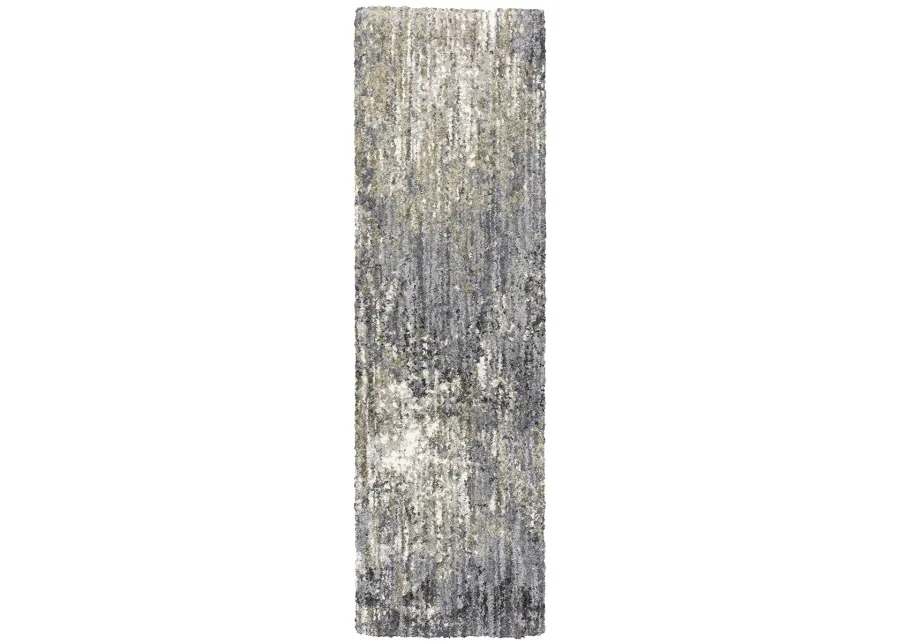 Aspen 2'3" x 7'6" Grey Rug