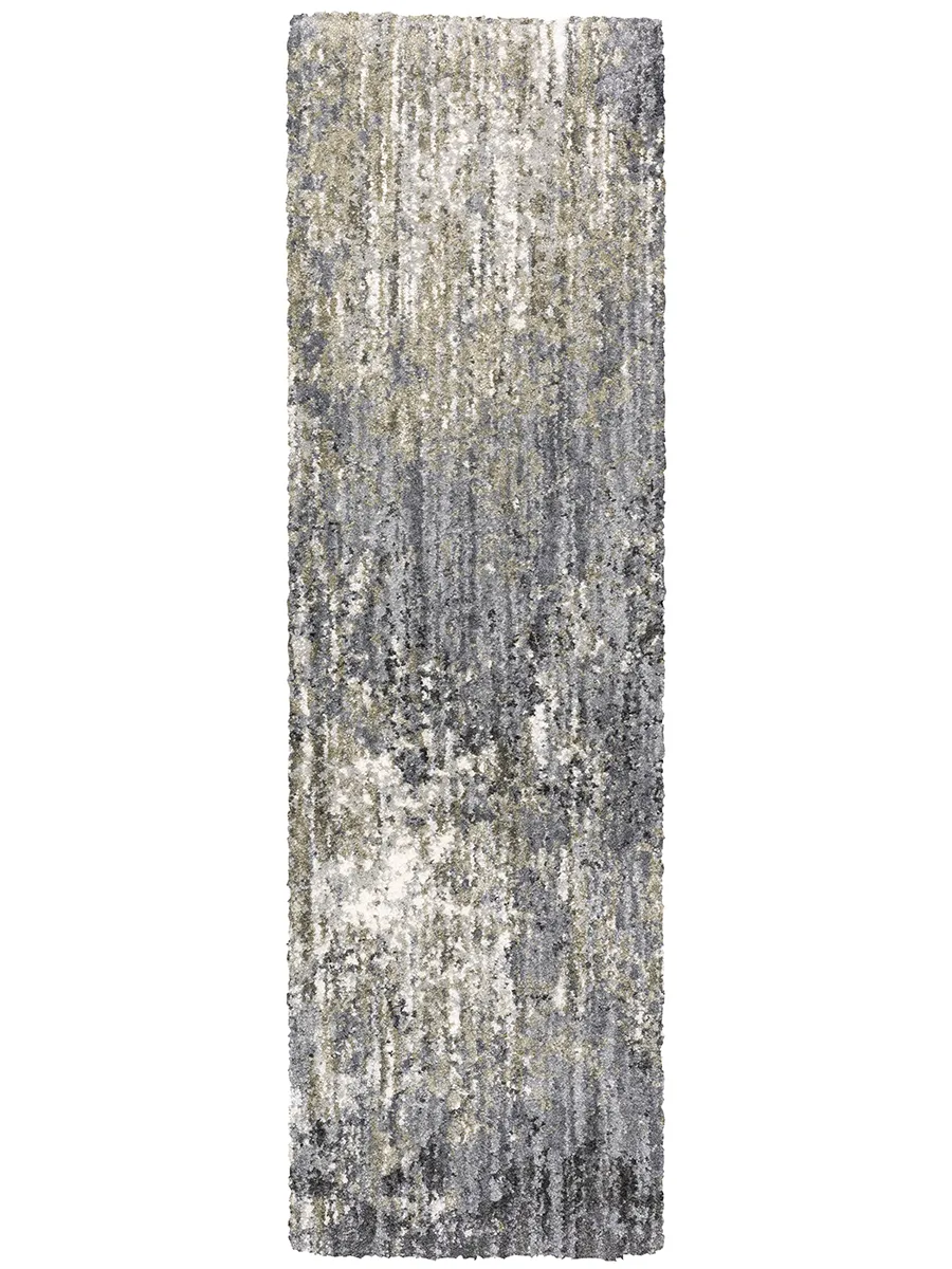 Aspen 2'3" x 7'6" Grey Rug