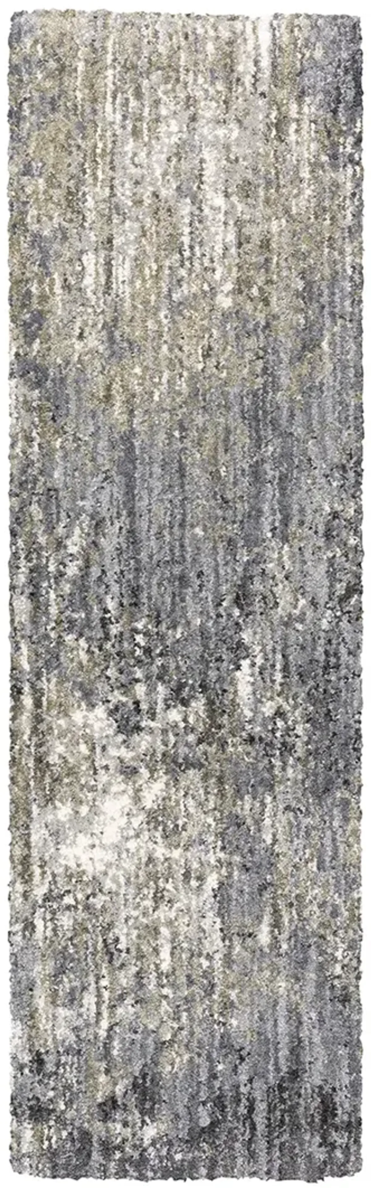 Aspen 2'3" x 7'6" Grey Rug