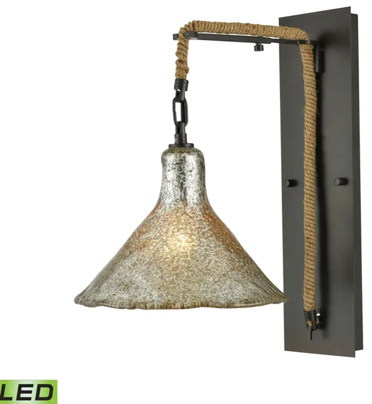 Hand Formed LED Glass Sconce