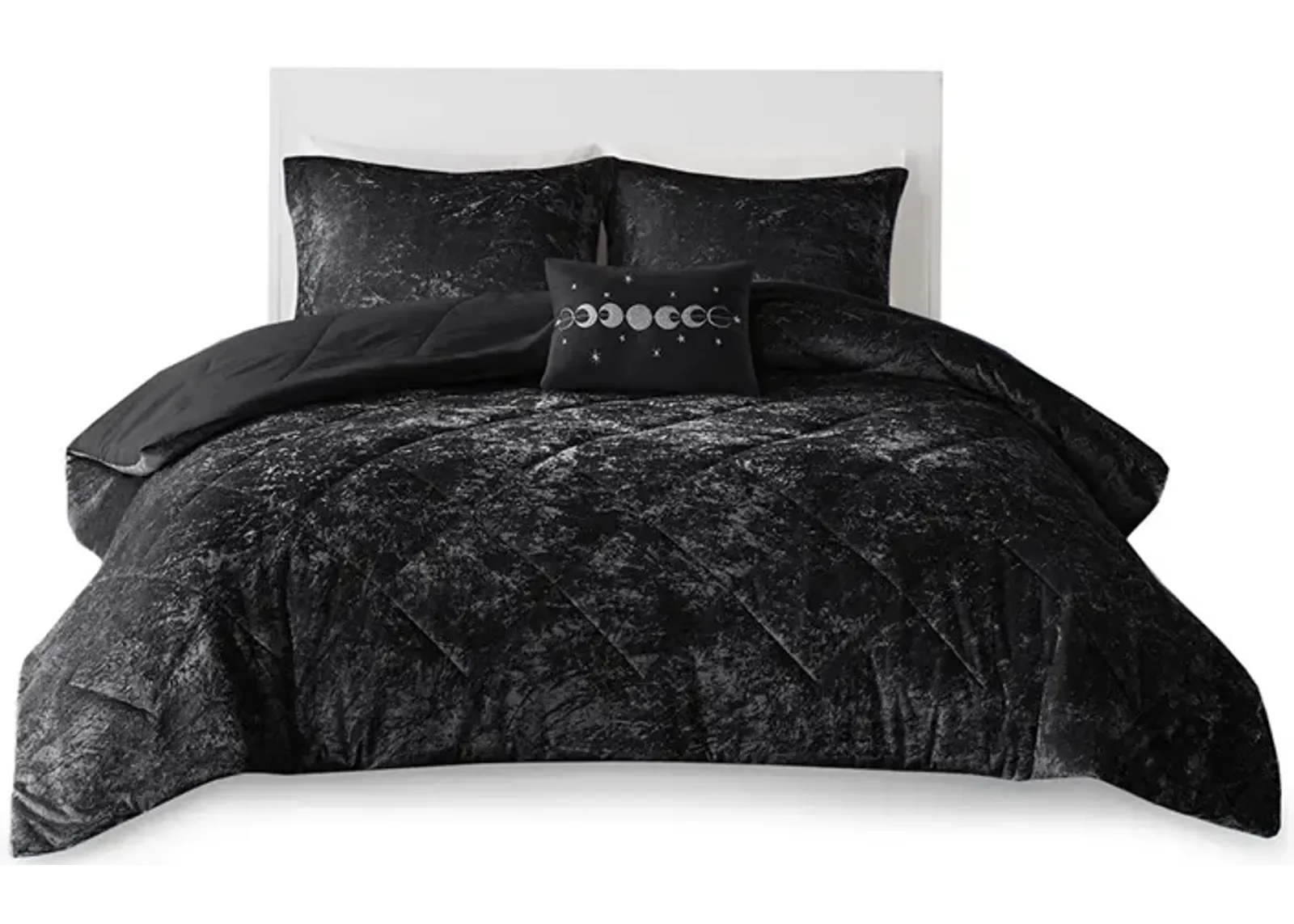 Gracie Mills Eirlys Velvet Duvet Cover Set