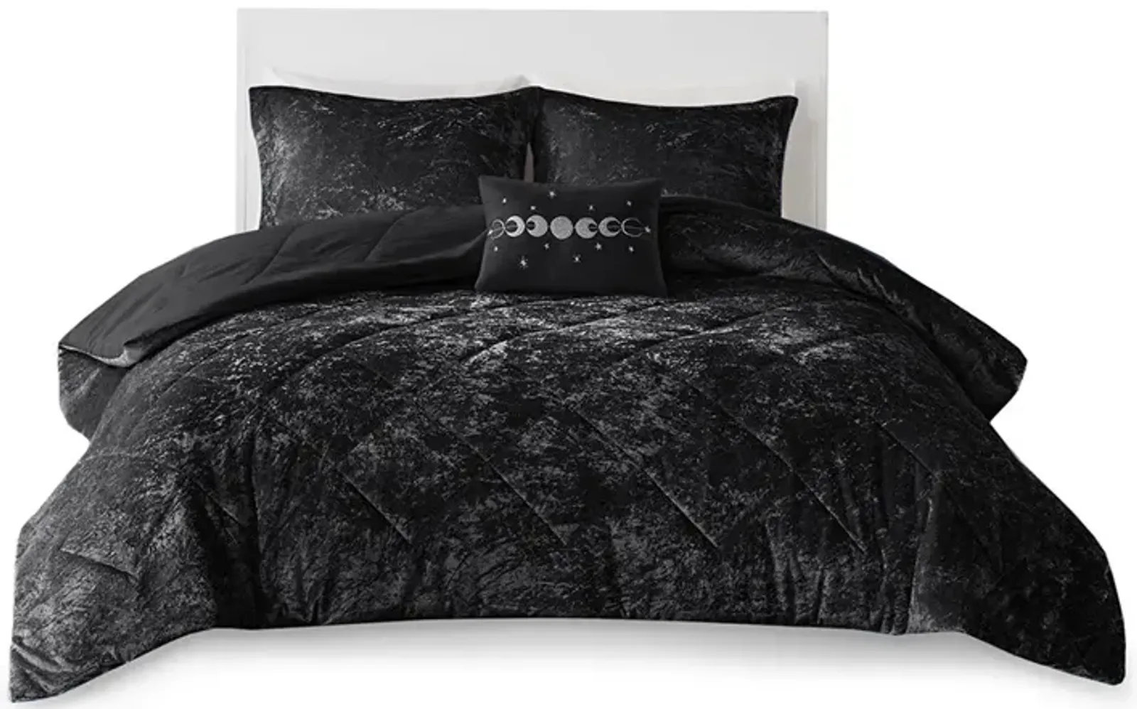 Gracie Mills Eirlys Velvet Duvet Cover Set