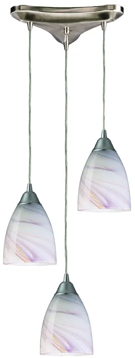 Pierra Mini White Triangular Pendant