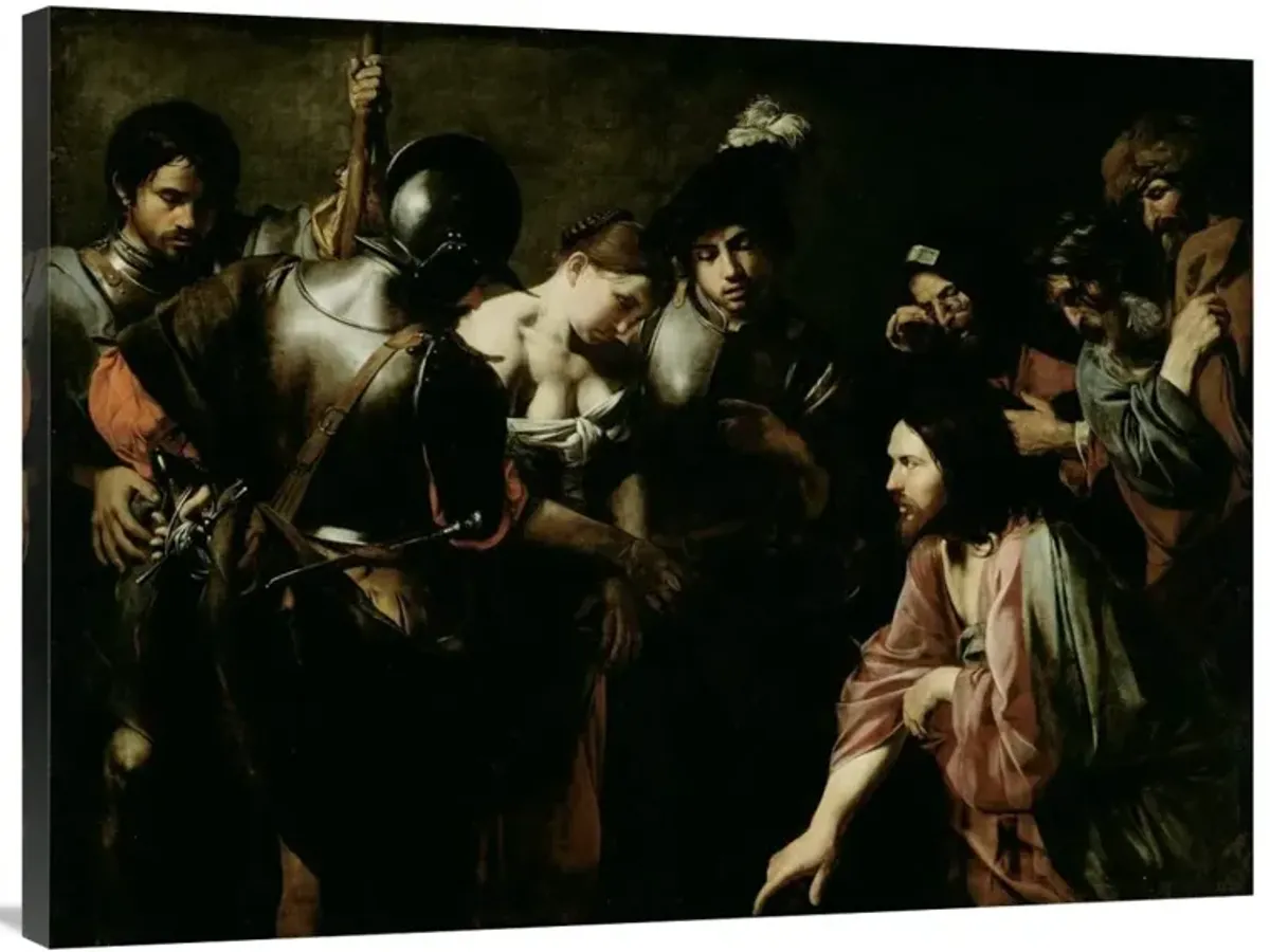 Christ and the Adulteress-Canvas Art-40x30