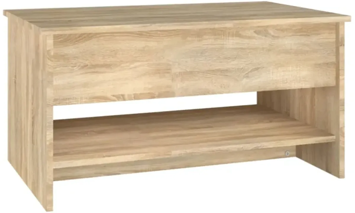 vidaXL Coffee Table Sonoma Oak 31.5"x19.7"x15.7" Engineered Wood