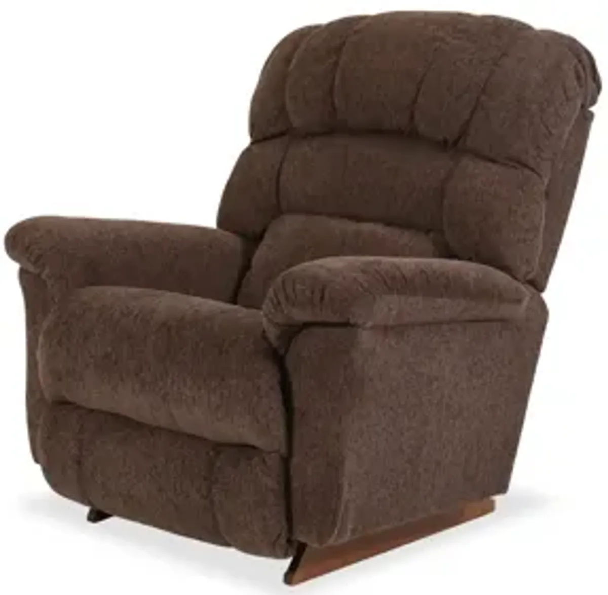 Randell Espresso Power Rocking Recliner with Headrest & Lumbar
