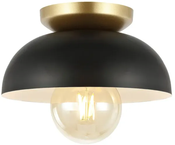 Paulina Classic Industrial Iron LED Flush Mount