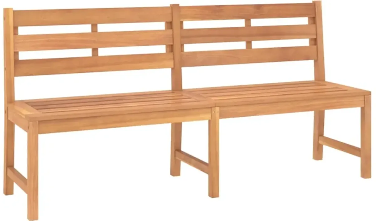 vidaXL Patio Bench 70.9" Solid Teak Wood