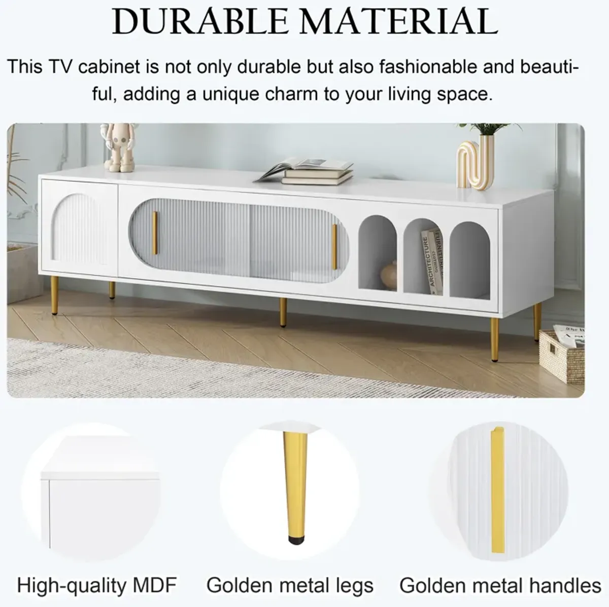 Merax Modern TV Stand TV Console Cabinet