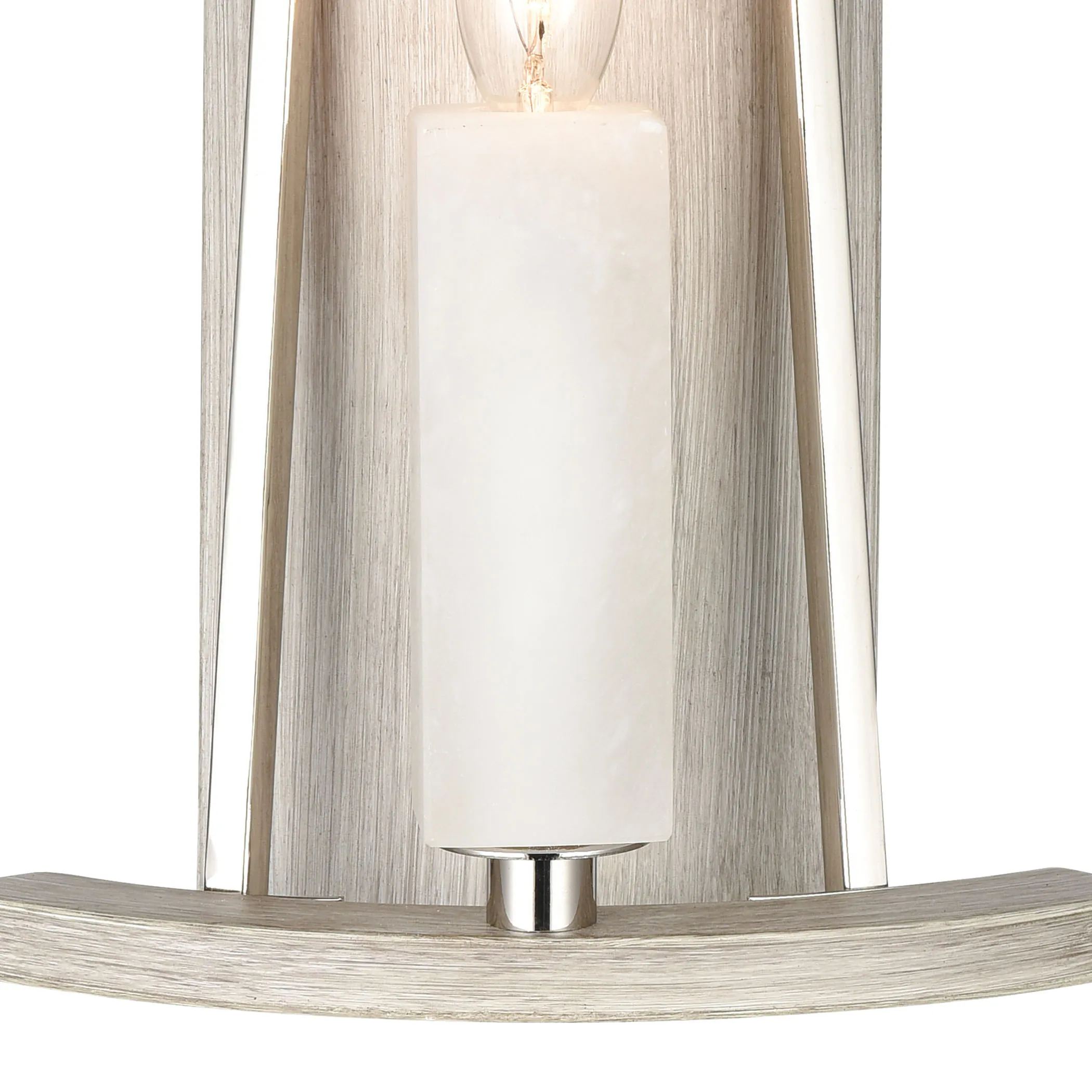 White Stone Sconce