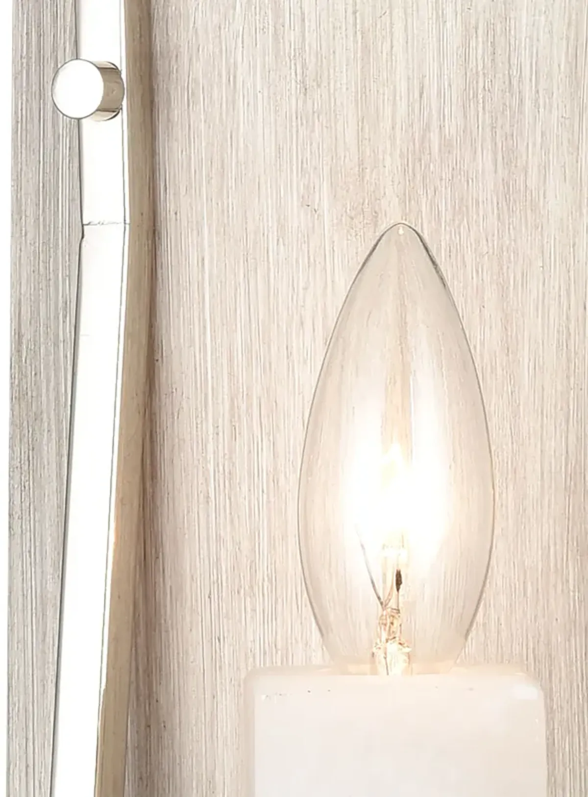 White Stone Sconce