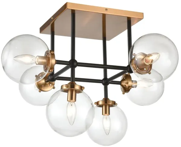 Boudreaux 26'' Wide 6-Light Semi Flush Mount