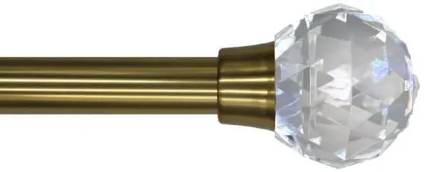 Linen Avenue Cut Acrylic Single Window Curtain Rod Set