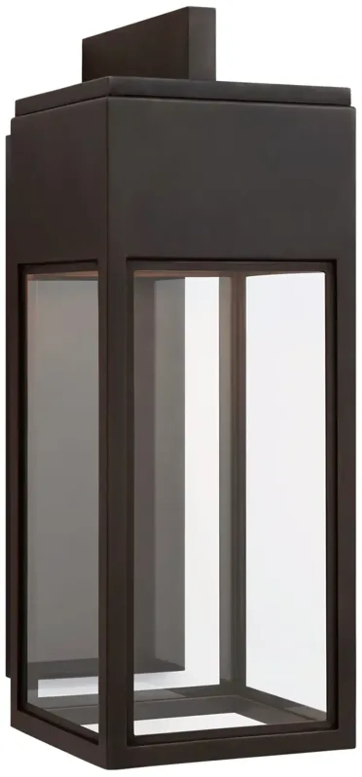 Irvine Medium Bracketed Wall Lantern in Bronze with Clear Glass