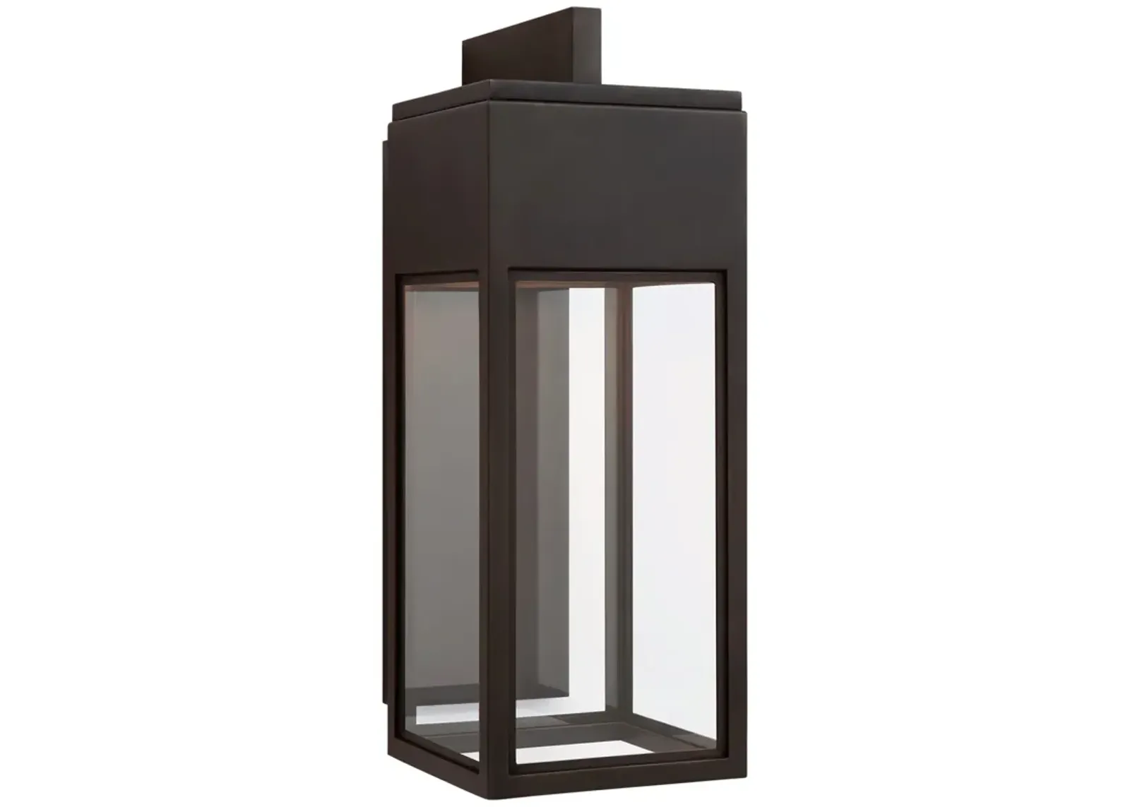 Irvine Medium Bracketed Wall Lantern in Bronze with Clear Glass