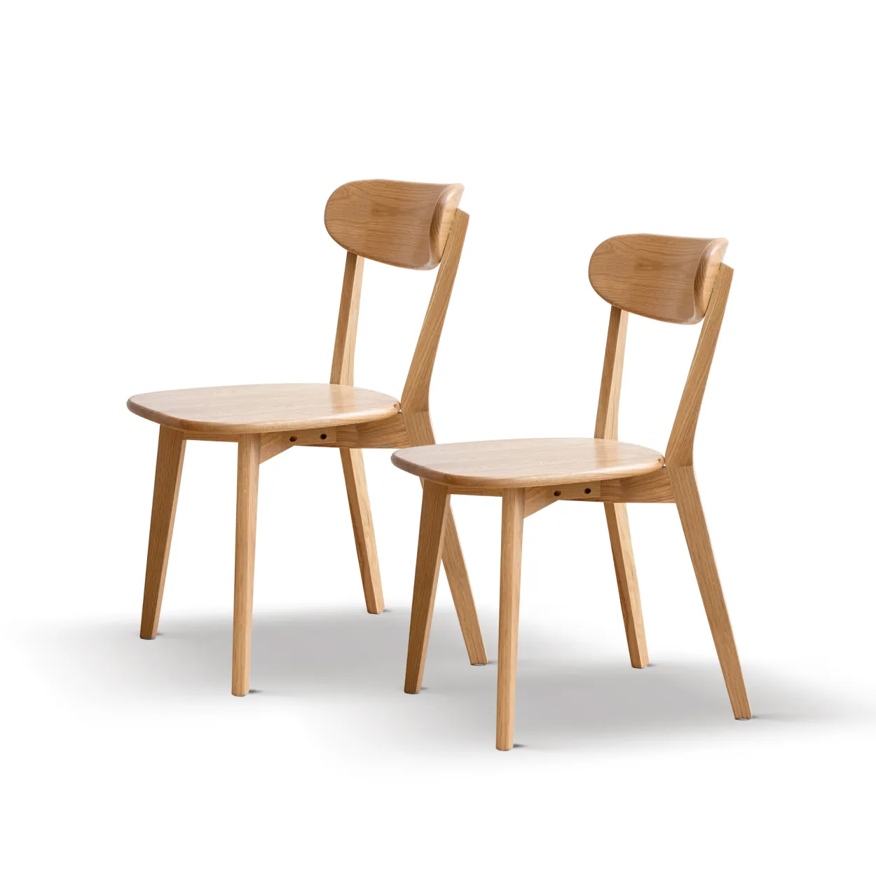 Wooden Dining Chair, North American Oak Wood, 100% Dirt-Free, 46.5 X 54 X 80cm