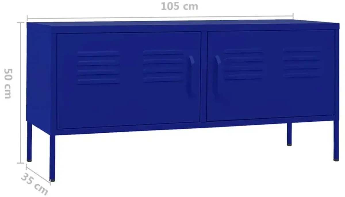 TV Stand Navy Blue 41.3"x13.8"x19.7" Steel