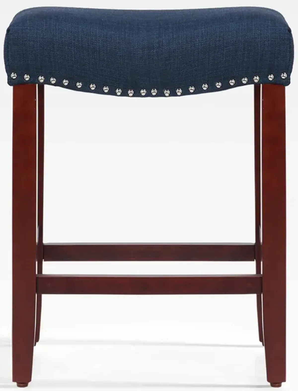 WestinTrends 24" Upholstered Saddle Seat Counter Stool