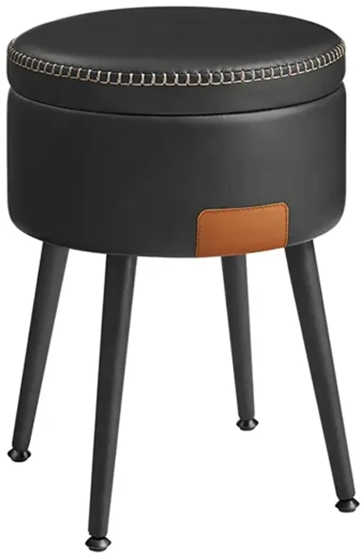 Storage Ottoman Vanity Stool – Compact Upholstered Seat with Hidden Storage