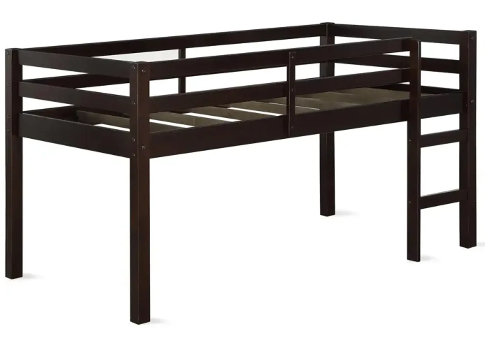 Atwater Living Ashe Junior Wooden Loft Bed, Twin, Espresso