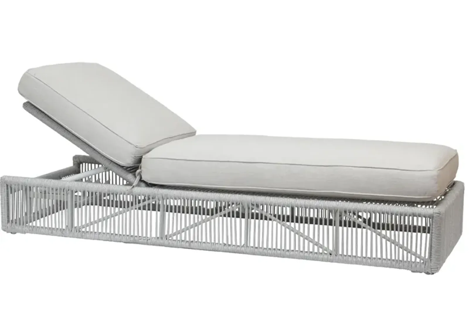 Miami Adjustable Chaise in Echo Ash w/ Self Welt