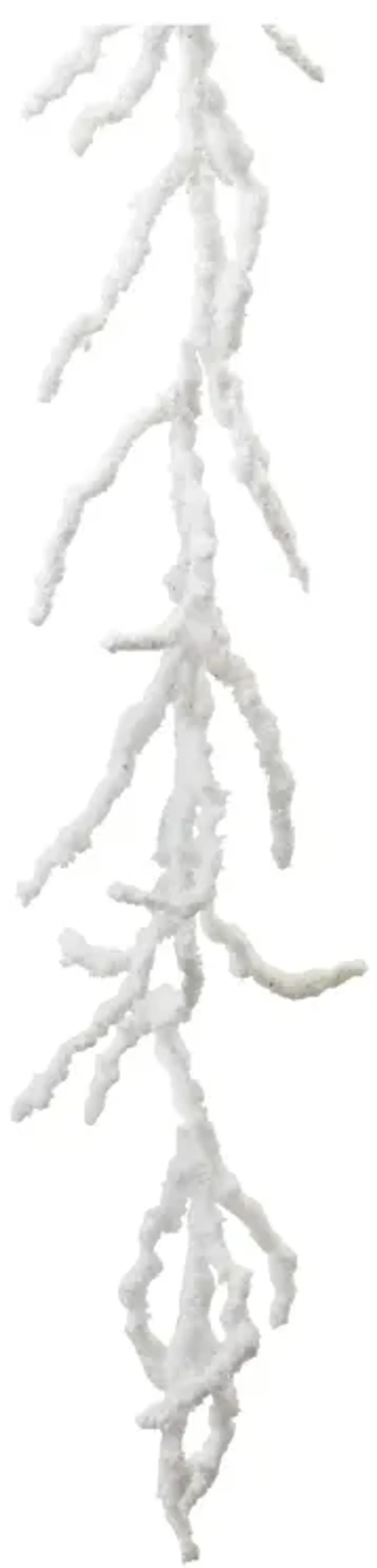 Snow-Flocked Twig Garland Set of 2 for Festive Seasonal Accents