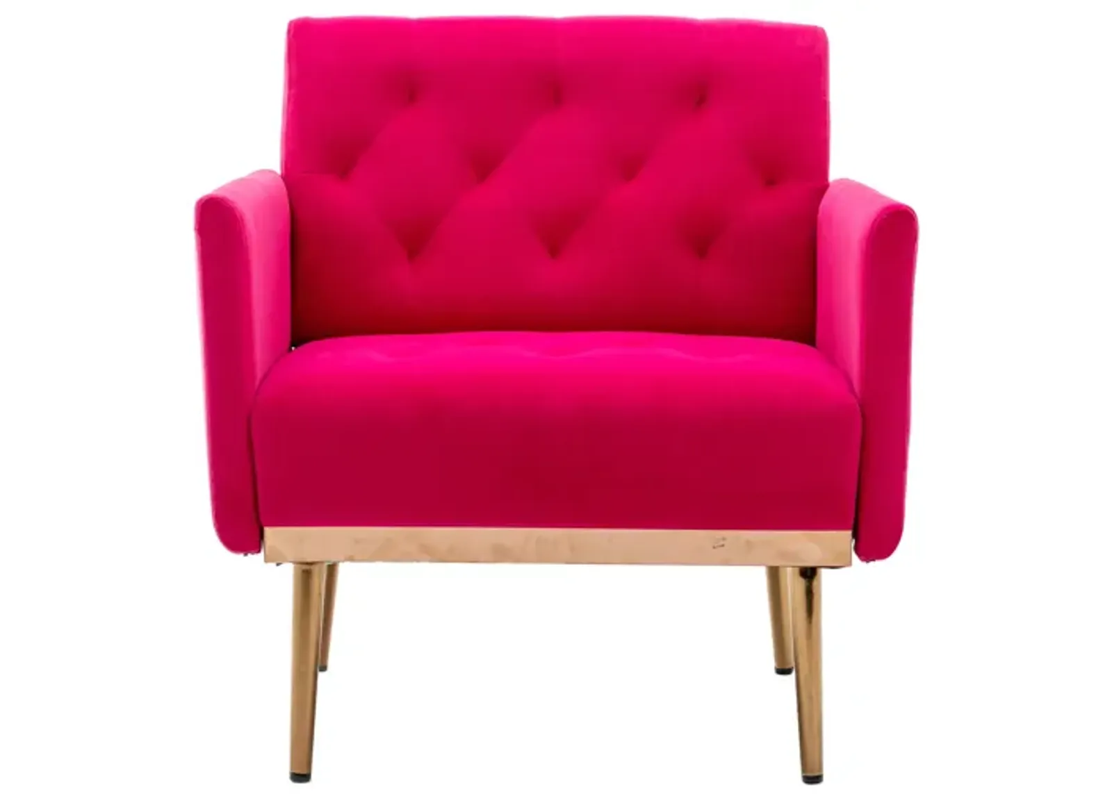 Accent Chair, Leisure Single Sofa With Rose Golden Feet