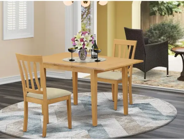3 Pc Dining room set - small Dining Table and 2 Kitchen chair