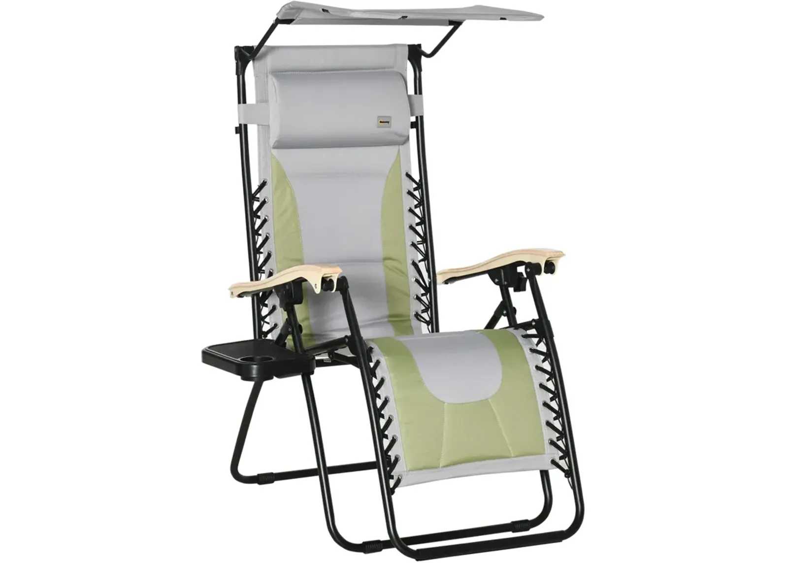 Versatile Outdoor Chair: Zero Gravity Recliner with Cup Holder and Shade