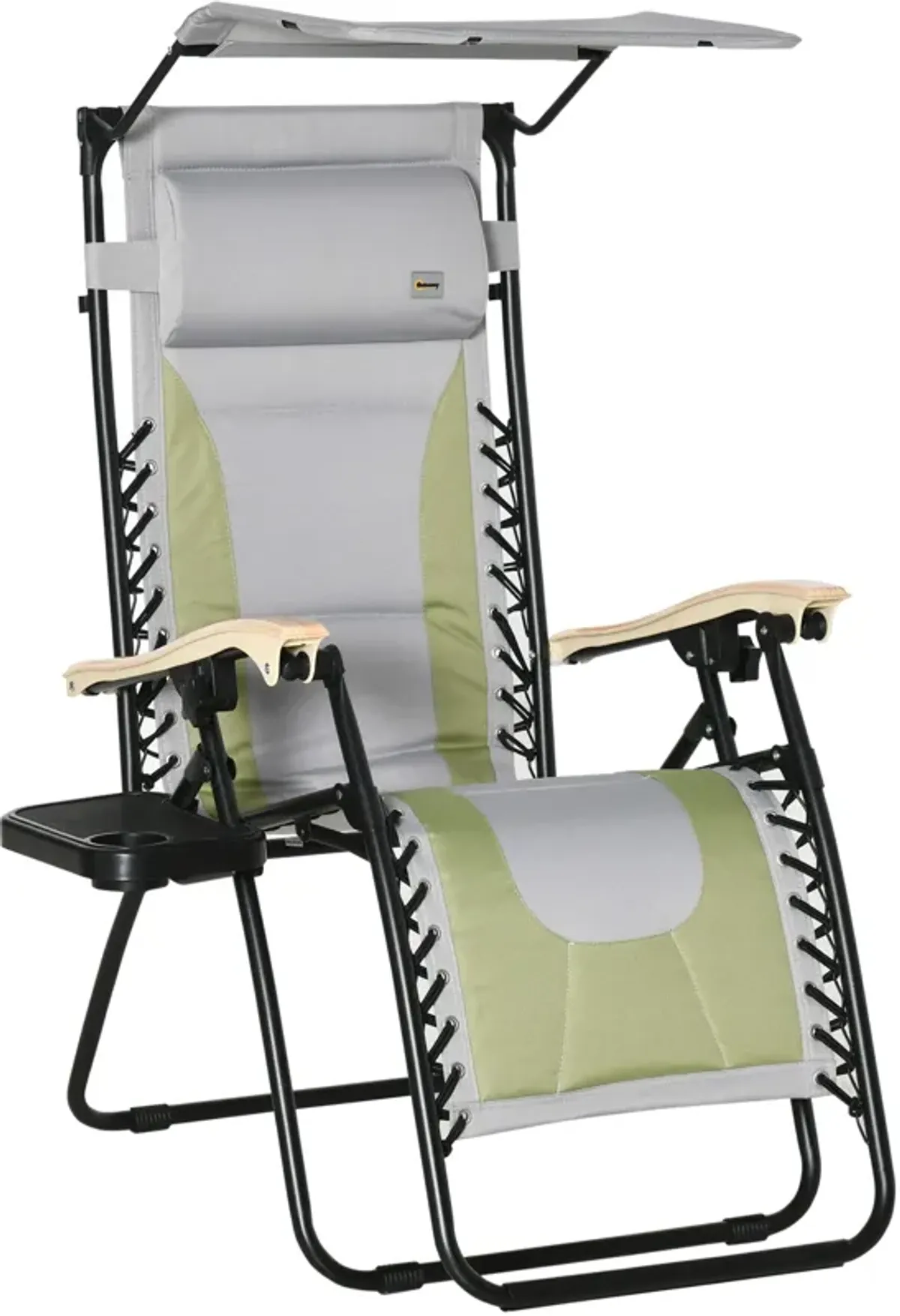 Versatile Outdoor Chair: Zero Gravity Recliner with Cup Holder and Shade