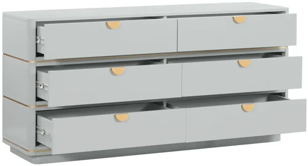 Julieta Cream 6 Drawer Dresser