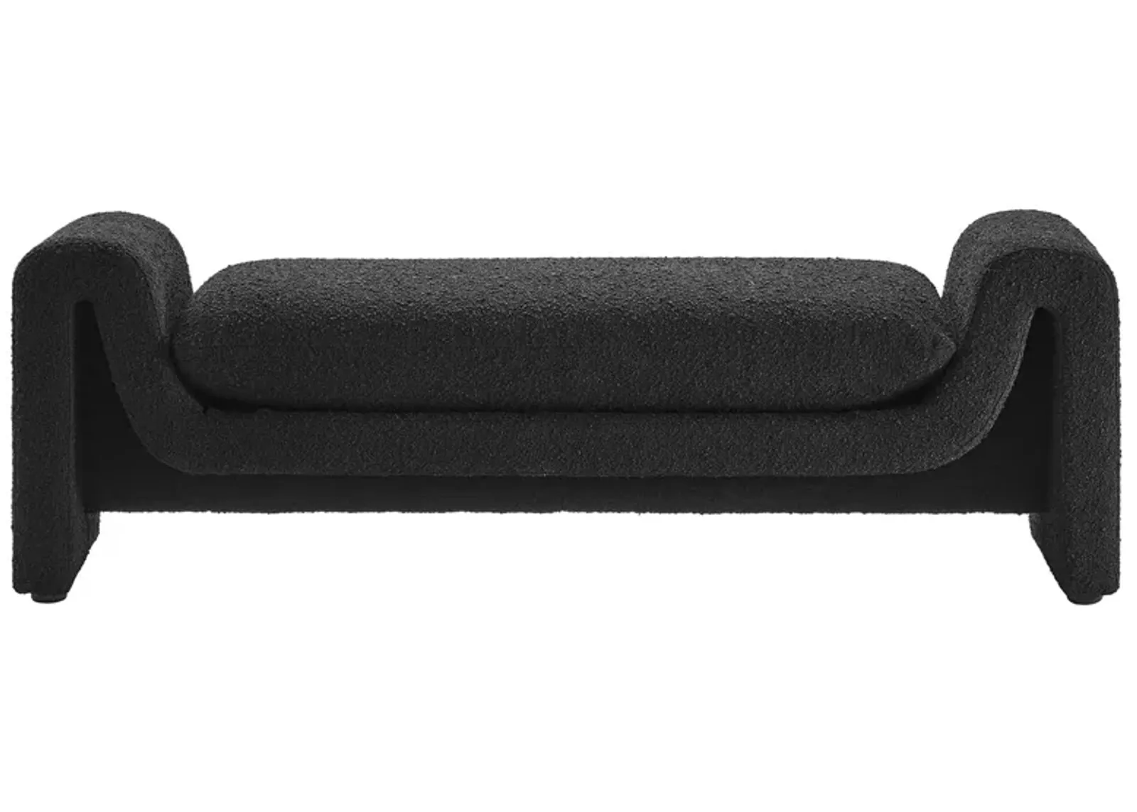 Waverly Boucle Fabric Bench