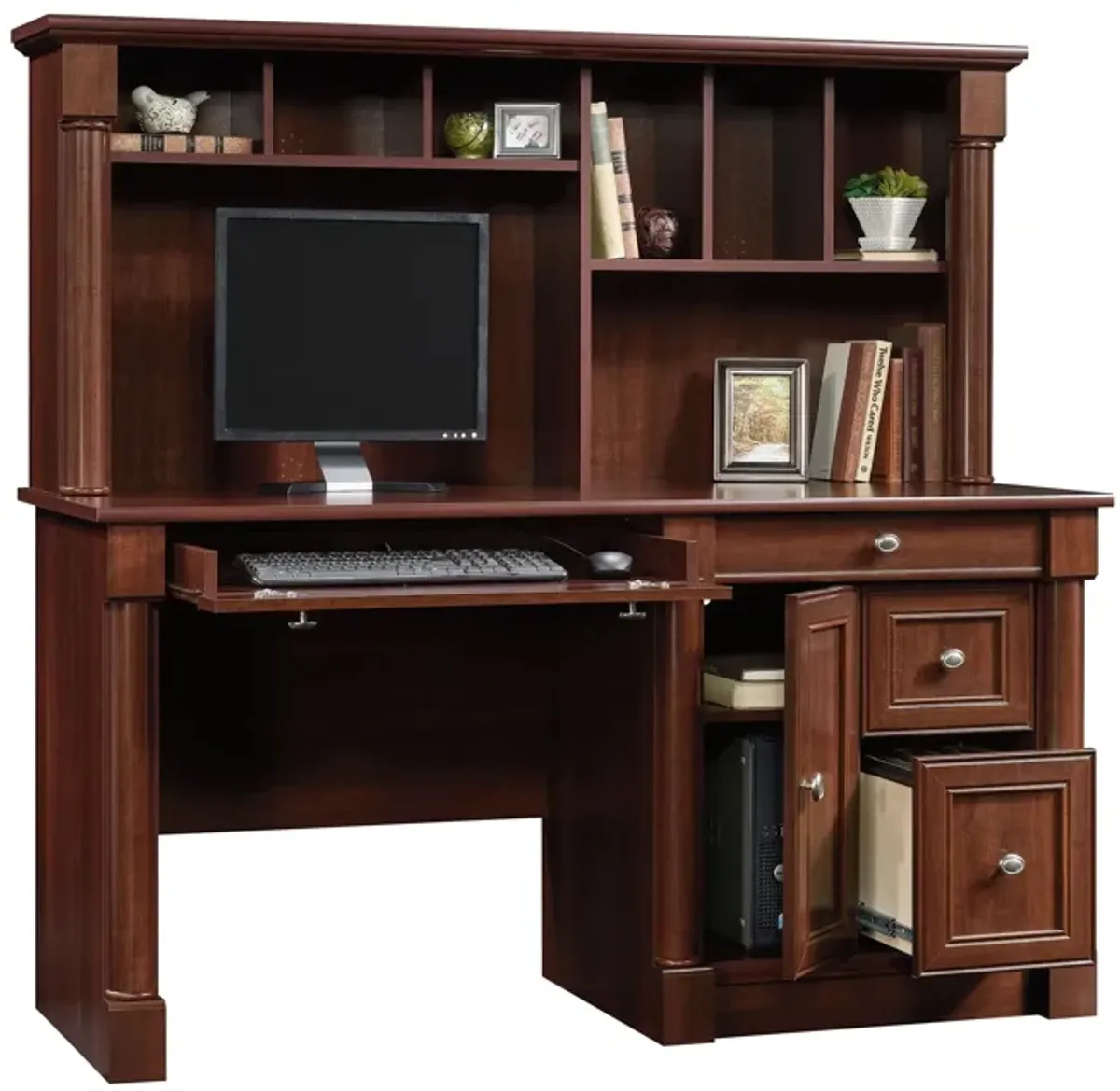 Palladia Computer Desk and Hutch