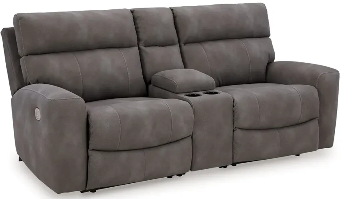 Next-Gen DuraPella 3-Piece Power Reclining Sectional Loveseat with Console