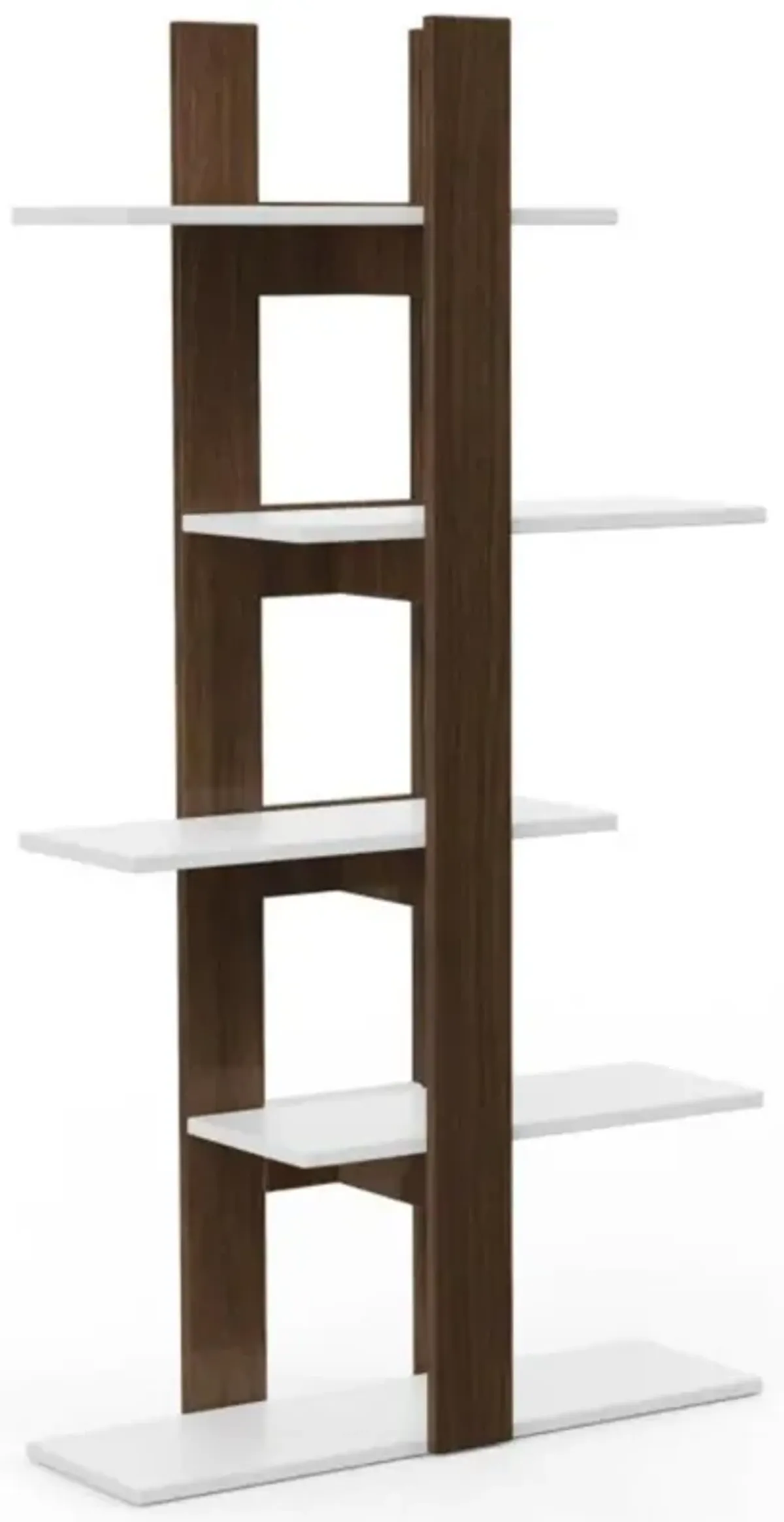 Hivvago 5-Tier Freestanding Bookshelf with Anti-Toppling Device