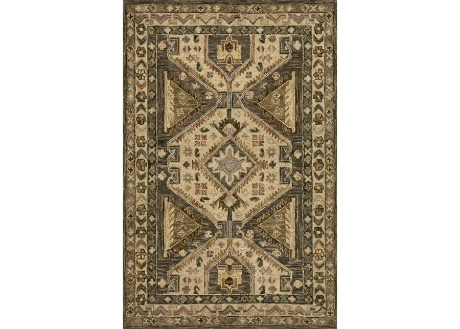 Victoria Walnut/Beige 9'3" x 13' Rug