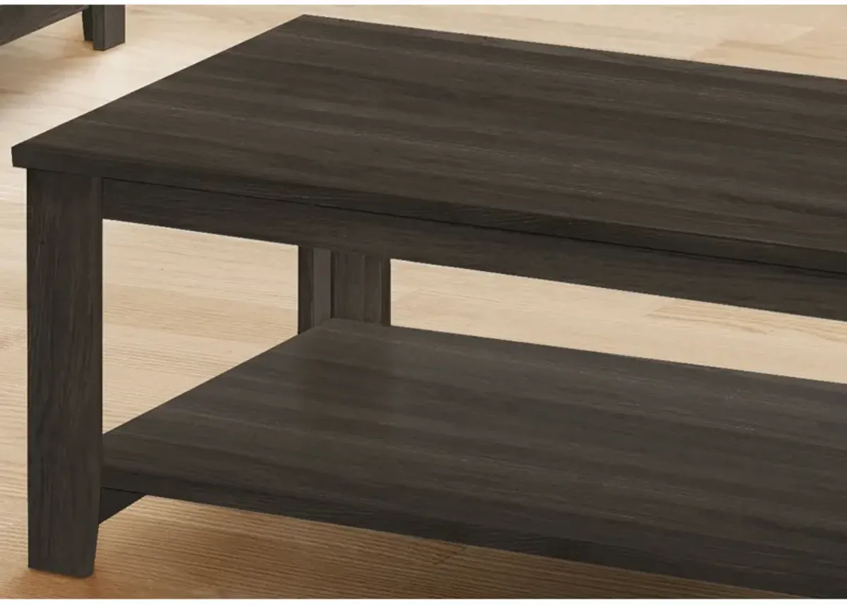 Monarch Specialties I 7883P Table Set, 3pcs Set, Coffee, End, Side, Accent, Living Room, Laminate, Brown, Transitional